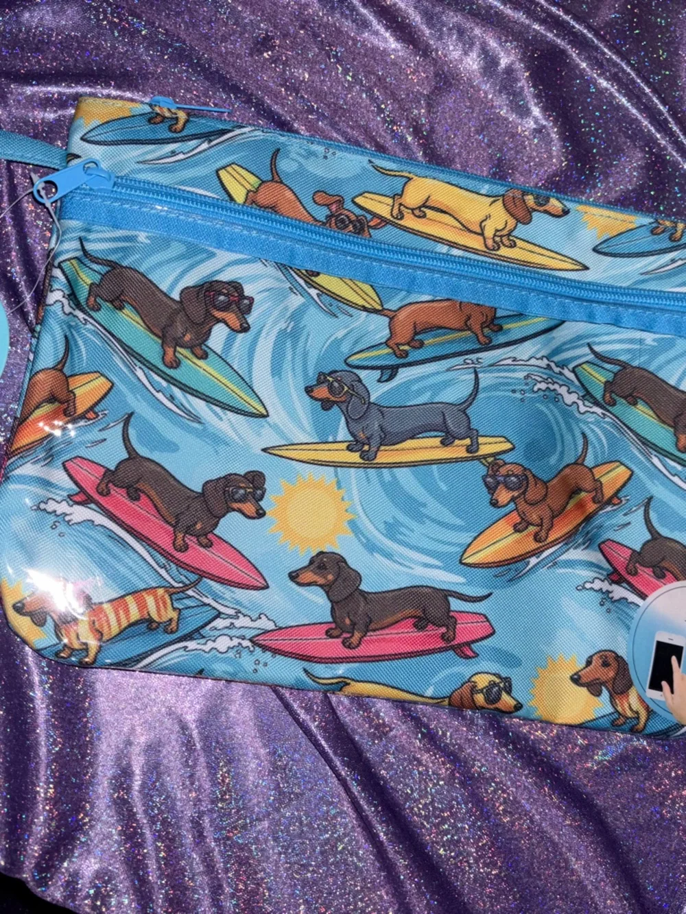 Dachshund Print Swimsuit Sack